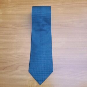 Vintage Brooks Brothers Tie Mens Green  Geometric Silk USA 90s
